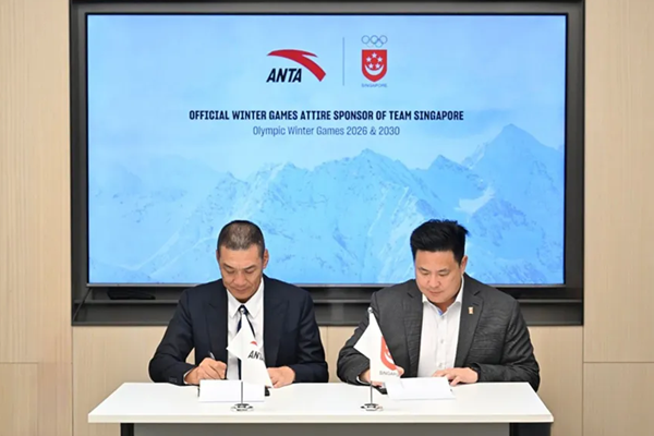 安踏签约新加坡奥林匹克理事会